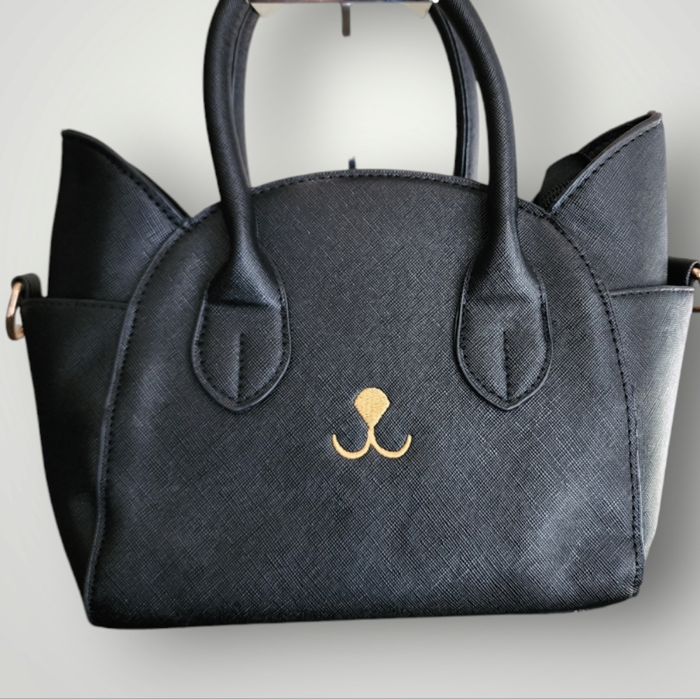 Fun Cat Satchel in Black 3-Way BagBrand. NWOT